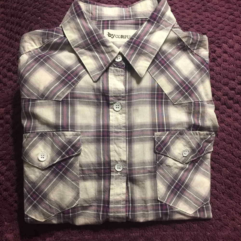 by CORPUS Plaid Long Sleeve Shirt.